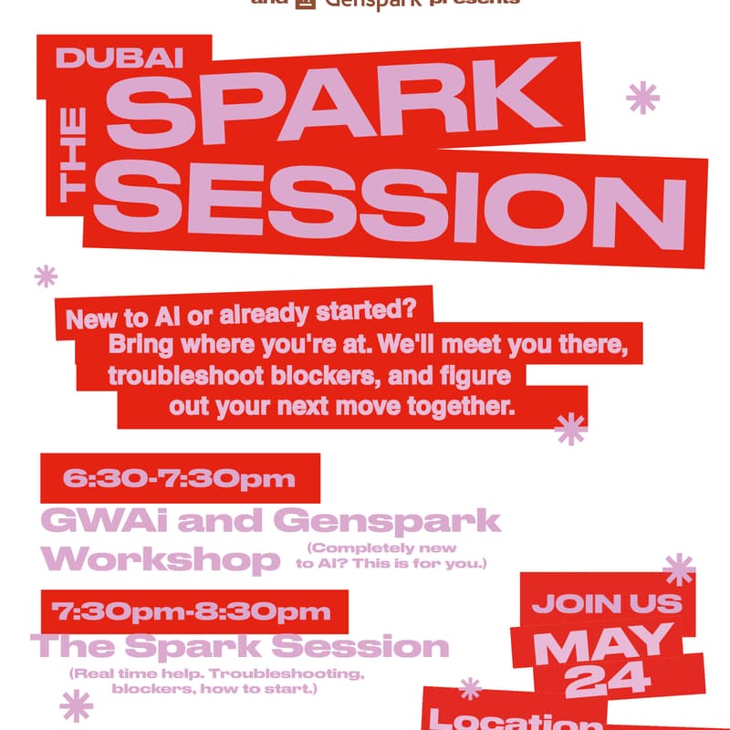 Cover Image for Girls Who Ai and Genspark - Spark Session X MENA Blockchain Week Edition