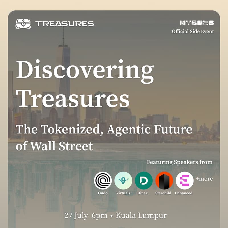 Cover Image for Discovering Treasures: RWAs & The Tokenized, Agentic Future of Wall Street