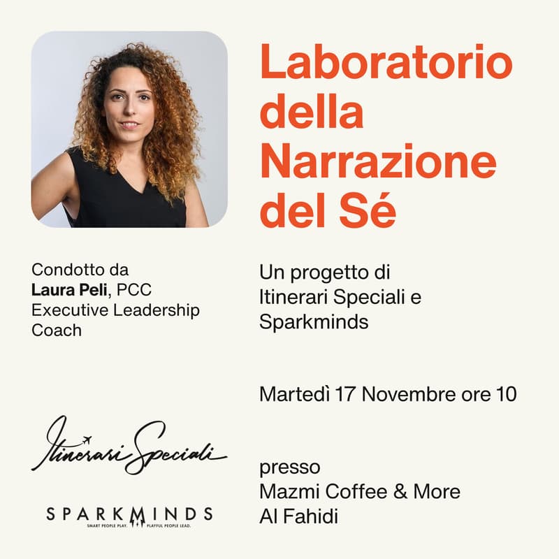 Cover Image for Laboratorio della Narrazione del Sé - un progetto di Itinerari Speciali & Sparkminds - NUOVA DATA