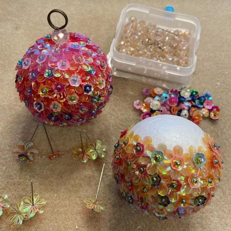 Cover Image for A Handmade Christmas: Vintage Pushpin Ornament Workshop & Social
