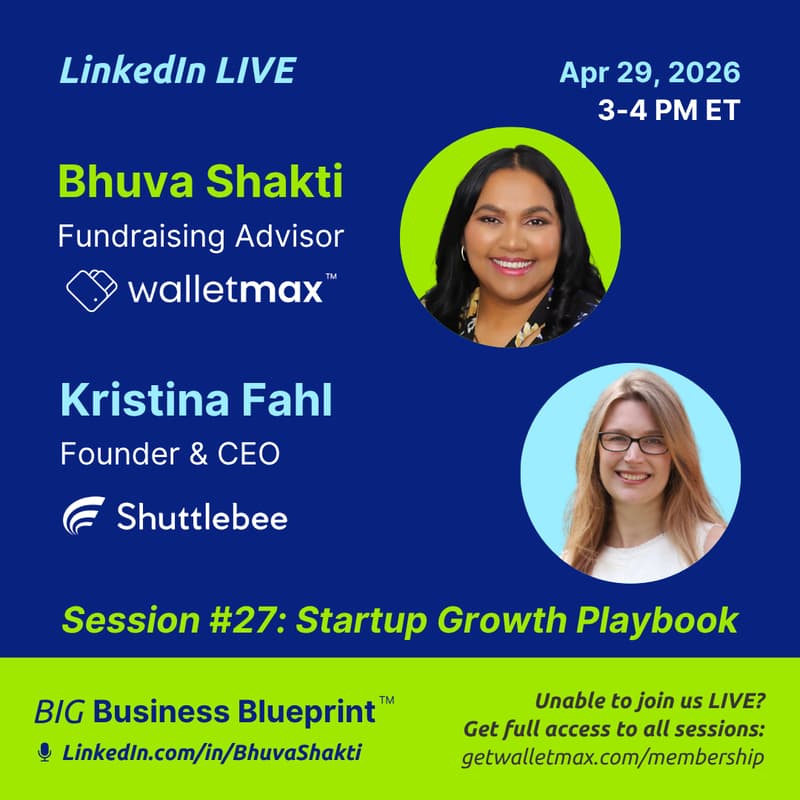 Cover Image for Startup Growth Playbook Interview: Bhuva Shakti and Kristina Fahl