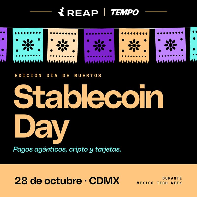 Foto de portada de Stablecoin Day by Reap | MXTW