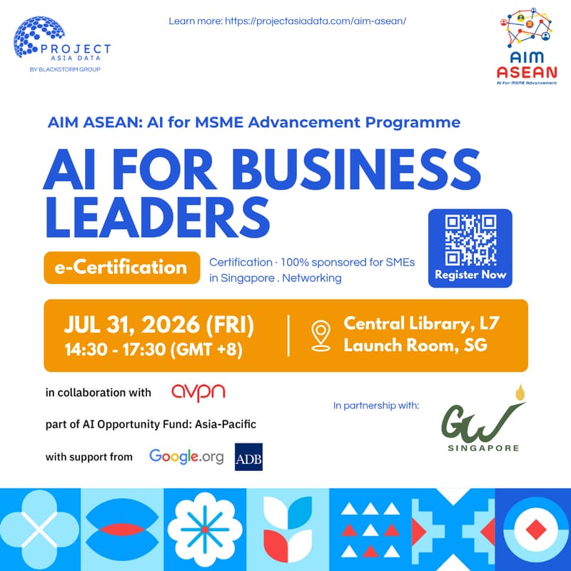 Cover Image for AI Training for Business Leaders X GWAS – AIM ASEAN Certification