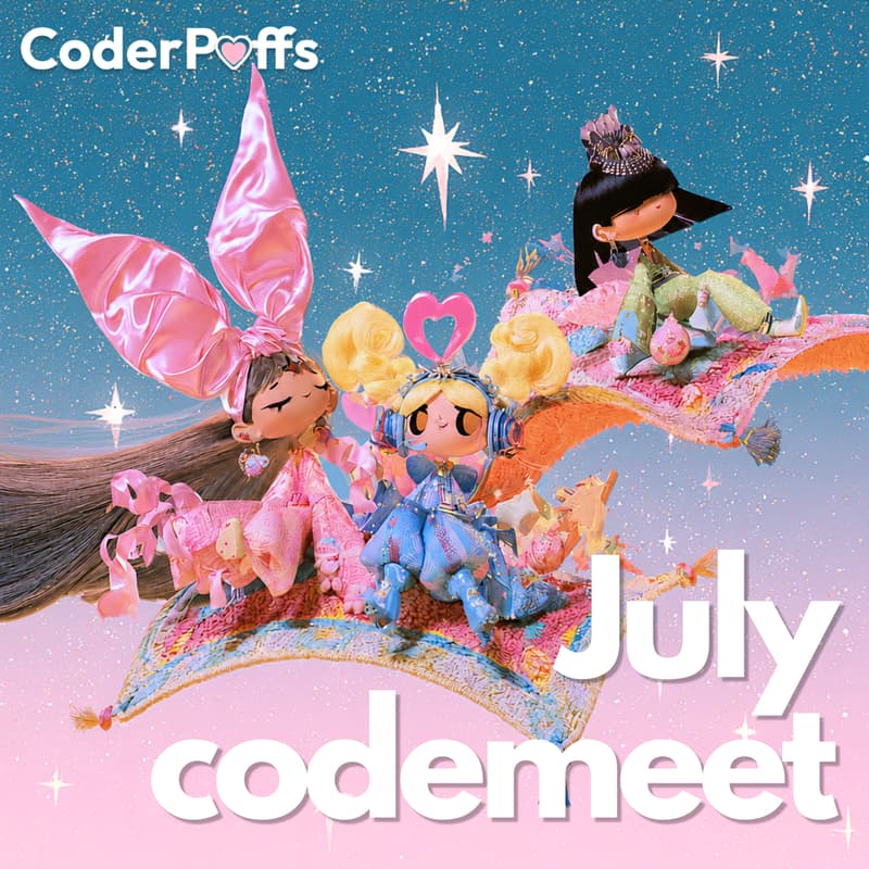 Cover Image for CoderPuffs Café — July Meet & Code ☕️🎀