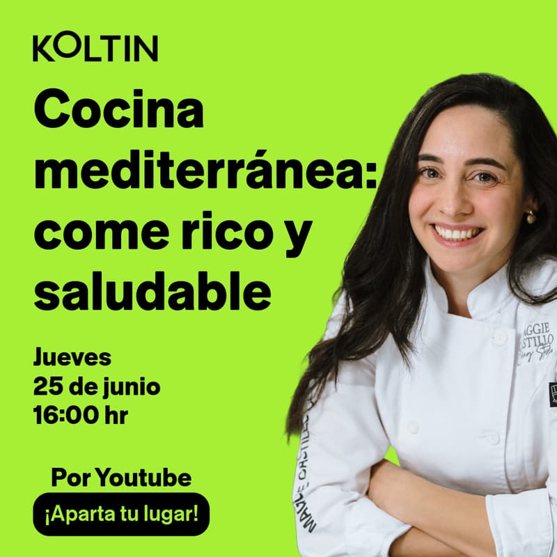 Foto de portada de Taller Virtual | Cocina Mediterránea: come rico y saludable