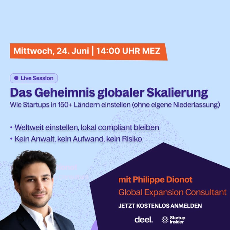 Cover Image for Das Geheimnis globaler Skalierung: Wie Startups in 150+ Ländern einstellen (ohne eigene Niederlassung)