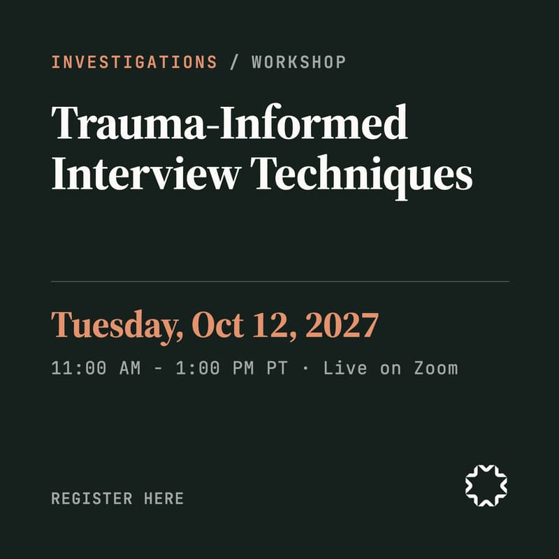 Cover Image for Trauma-Informed Interview Techniques