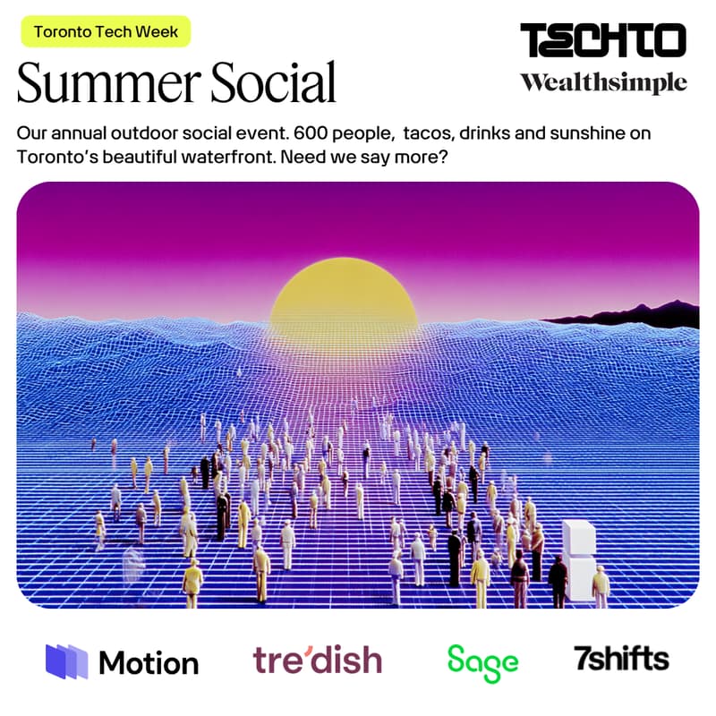 Cover Image for TechTO Summer Social - Powered by Wealthsimple