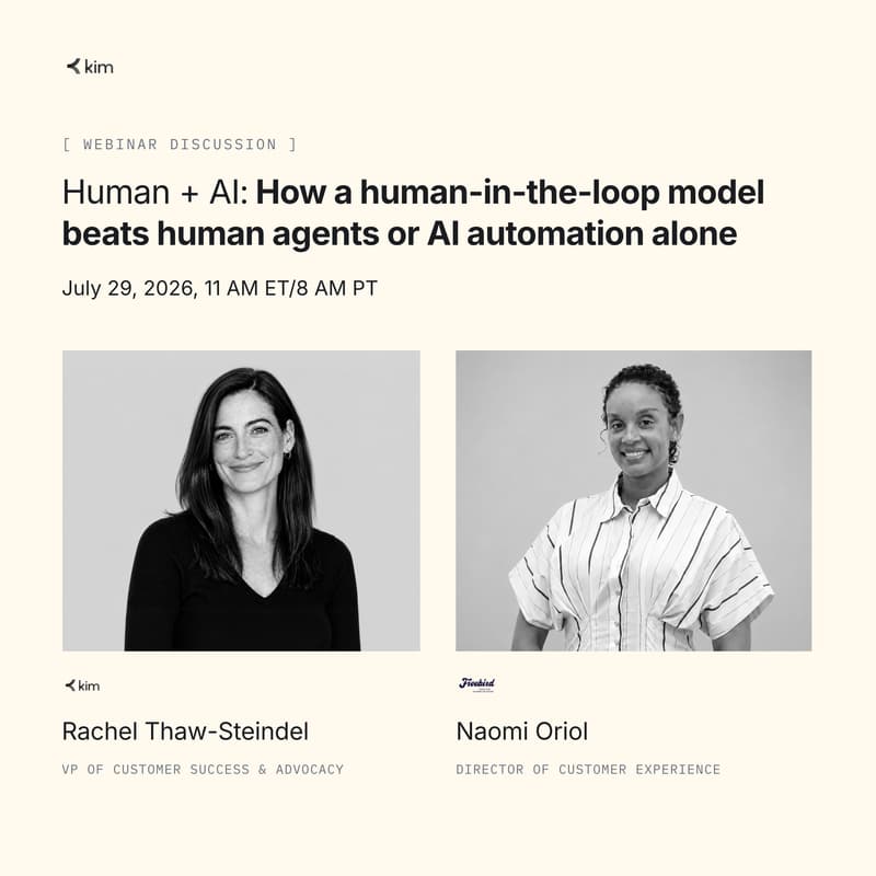 Cover Image for Human + AI: How a human-in-the-loop model beats human agents or AI automation alone