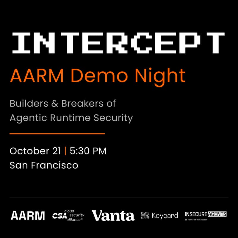Cover Image for AARM Intercept Demo Night
