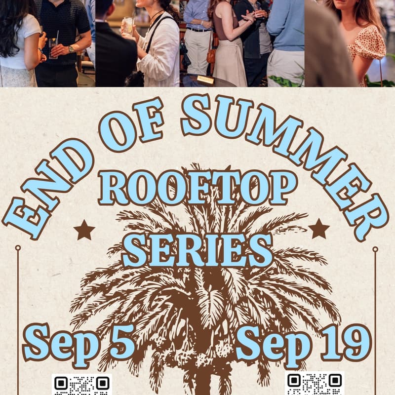 Cover Image for Sep 5 - End Of Summer Rooftop Series [All Spots Filled - Join The Waitlist]