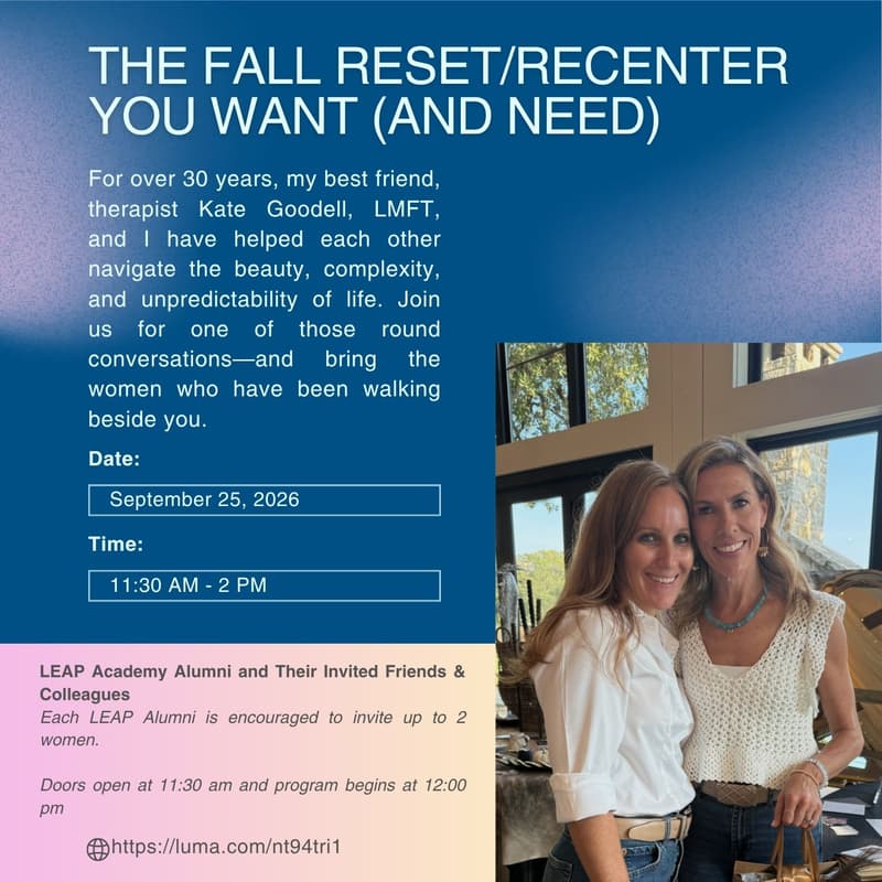 Cover Image for The Fall Reset/Recenter You Want (and Need)
