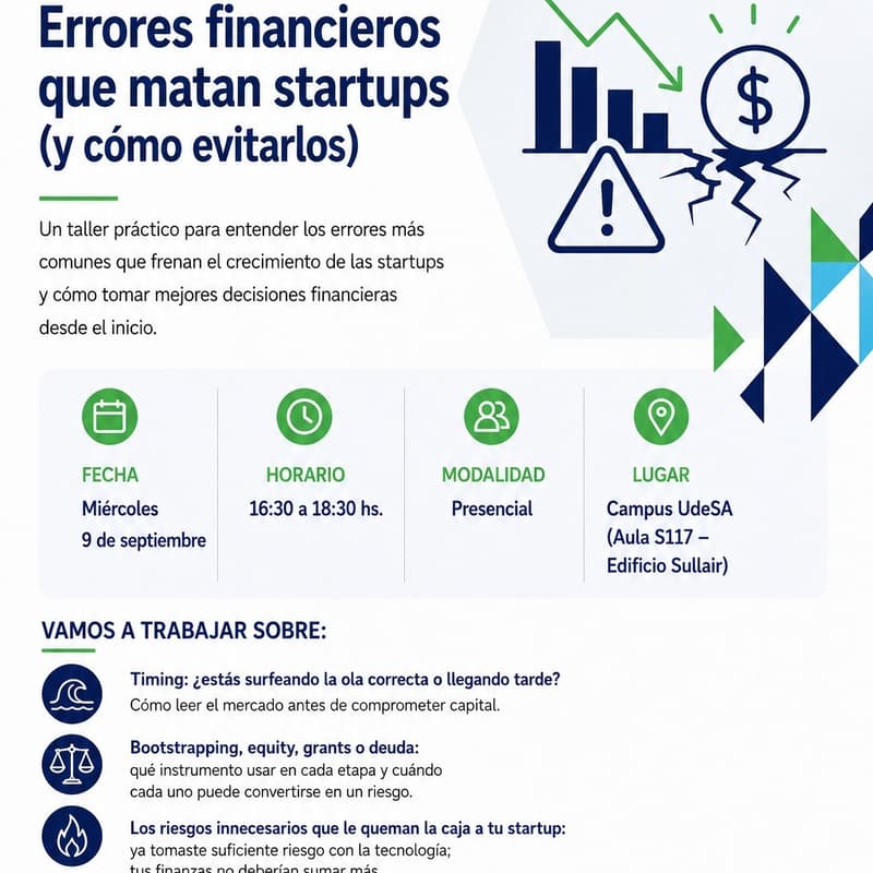 Cover Image for Errores financieros que matan startups (y cómo evitarlos)