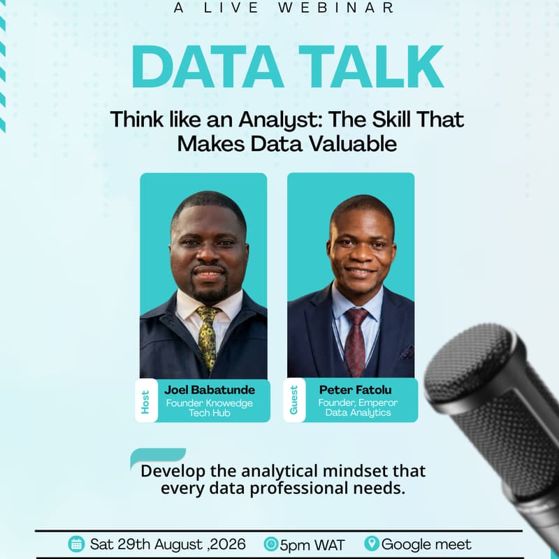 Cover Image for Data Talk: Think Like An Analyst