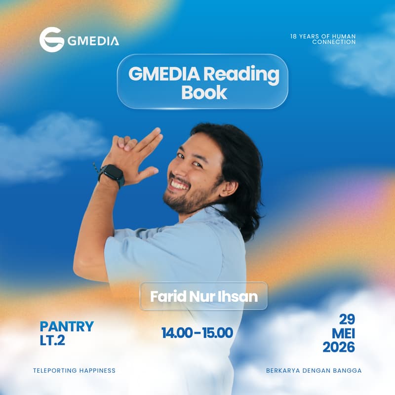 Cover Image for GMEDIA Reading Book #BUKANBUKUDIET Alvin Hartanto hosted by Farid Nur Ihsan