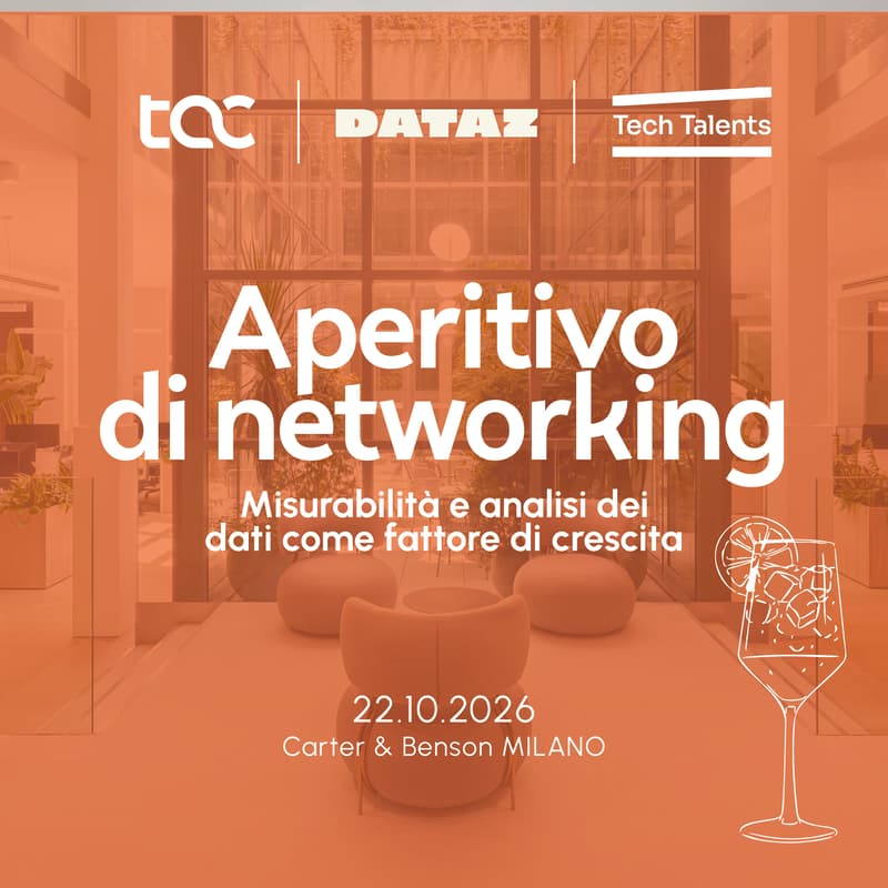 Cover Image for Aperitivo di networking | TAC x TechTalents & Dataz