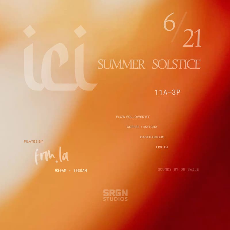 Cover Image for SUMMER SOLSTICE // ICI café opening week