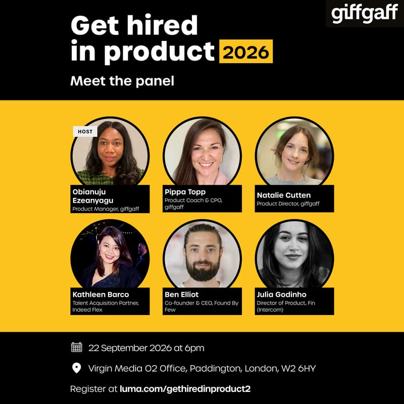 Cover Image for Get Hired In Product - Product Talk & Connect