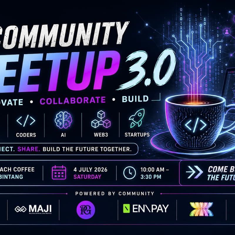 Cover Image for 🚀 Community Meetup 3.0 – Innovate, Collaborate, Build.