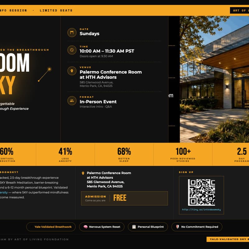 Cover Image for Intro to BoomSKY - An Unforgettable Experience @Menlo Park