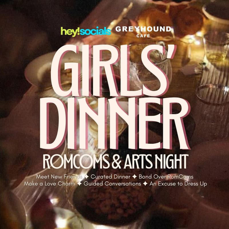 Cover Image for Girls' Dinner: RomComs & Arts Night (Sunday, August 16 | 5pm)
