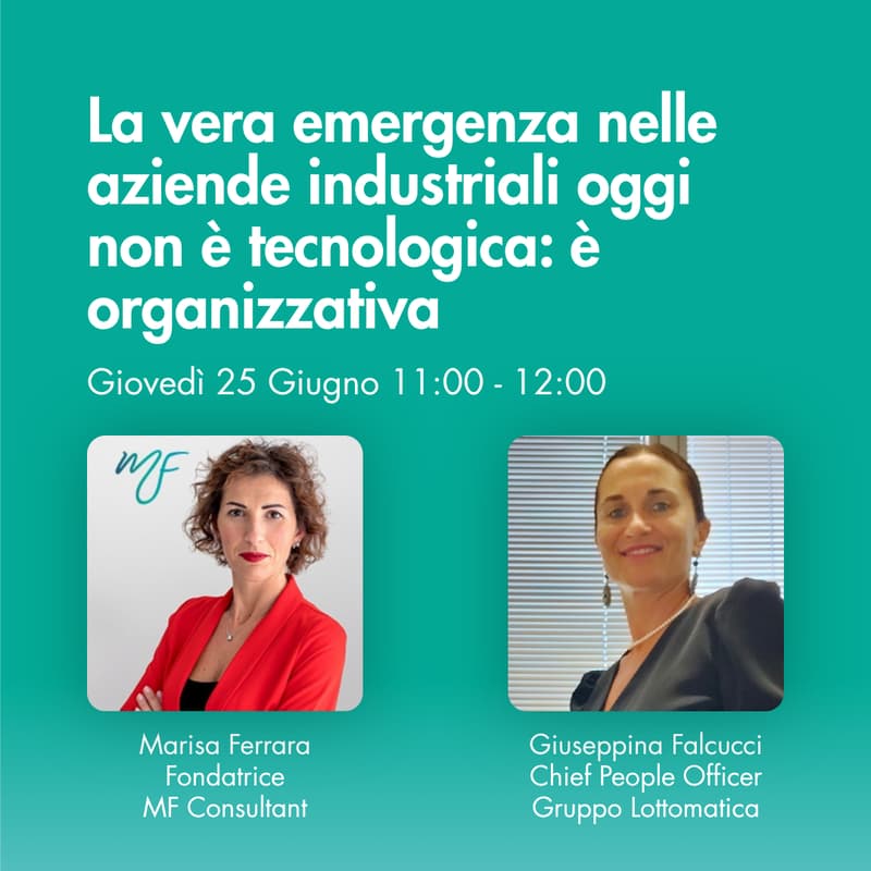 Cover Image for MF Consultant | La vera emergenza nelle aziende oggi non è tecnologica. È organizzativa.