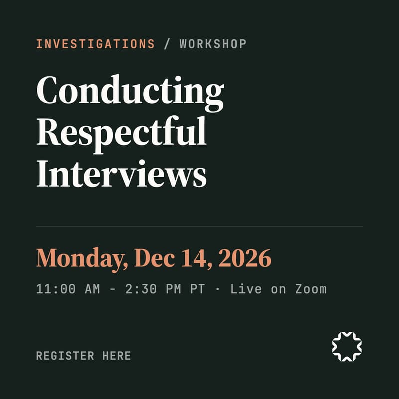 Cover Image for Conducting respectful interviews.