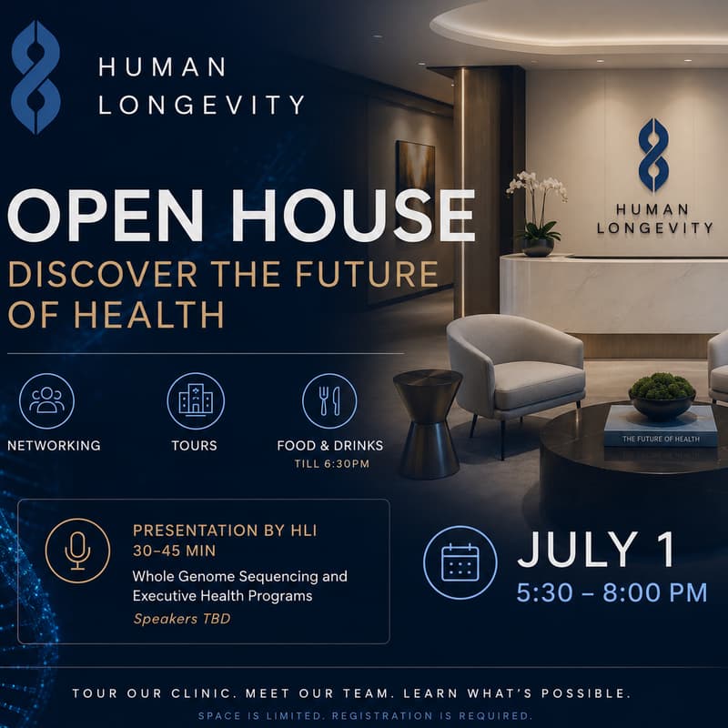 Cover Image for Human Longevity Open House