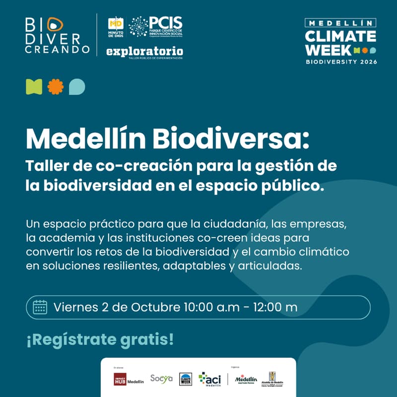 Cover Image for Medellín Biodiversa: Taller de co-creación para la biodiversidad.