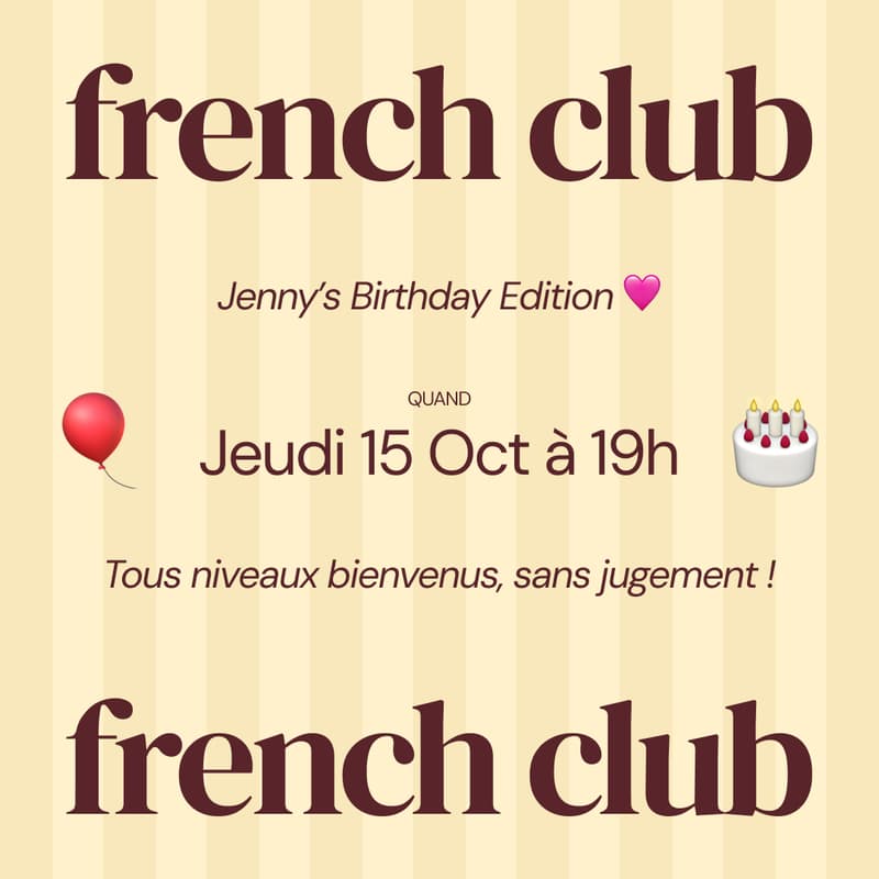 Cover Image for french club #7 ⭐️