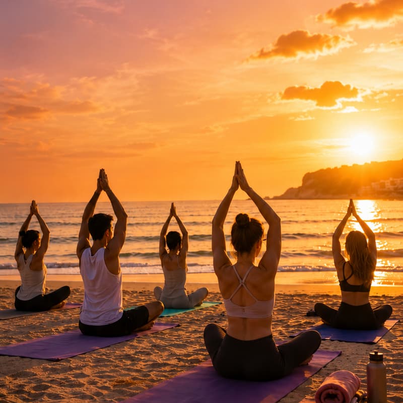 Cover Image for Sunset Beach Yoga