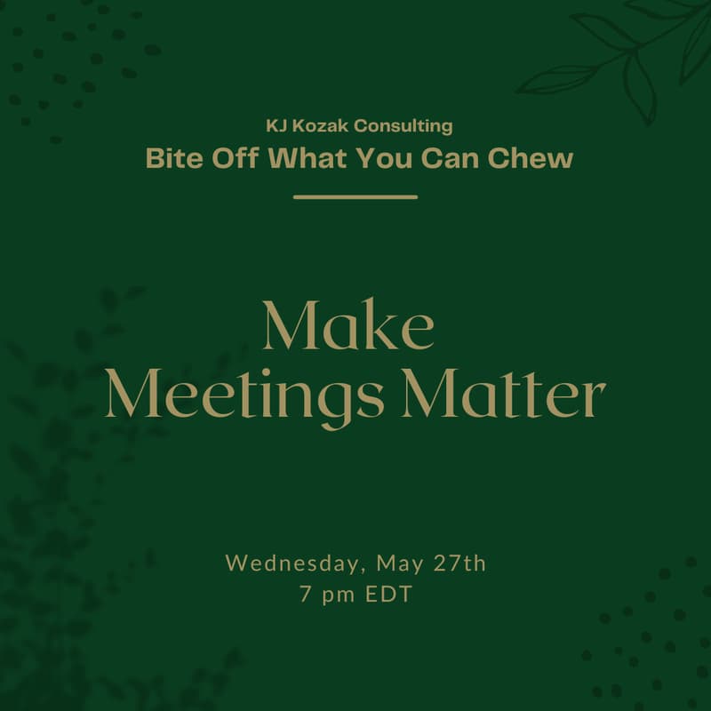 Cover Image for Make Meetings Matter