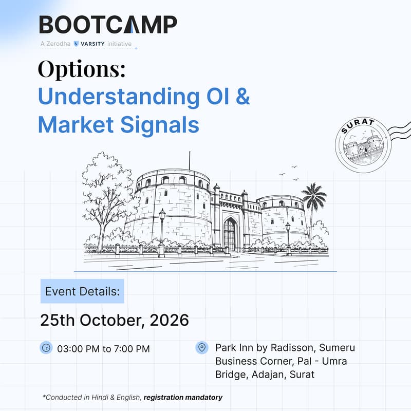 Cover Image for Options: Understanding OI & Market Signals | Zerodha Bootcamp | Surat Edition