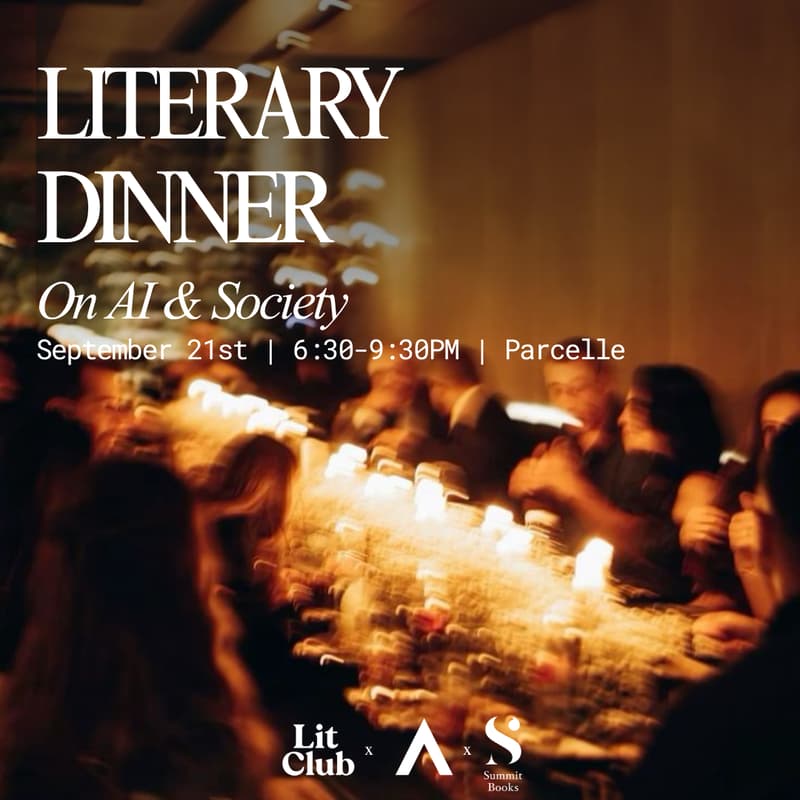 Cover Image for Literary Dinner on AI & Society