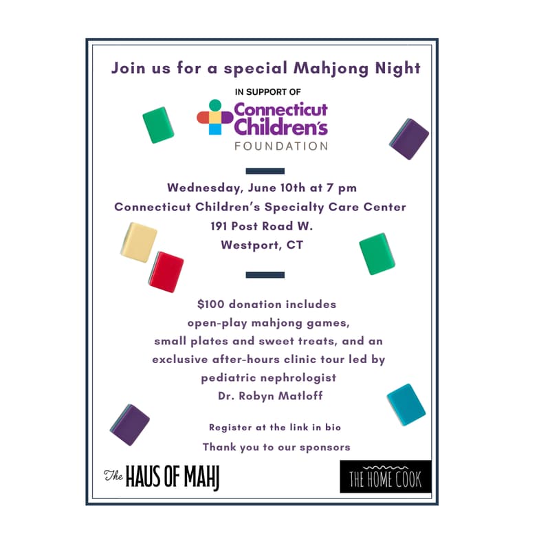 Cover Image for Mahjong Night in Support of Connecticut Children's Foundation