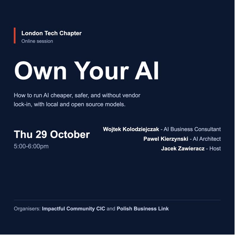Cover Image for Own Your AI: How to run AI cheaper, safer, and without vendor lock-in