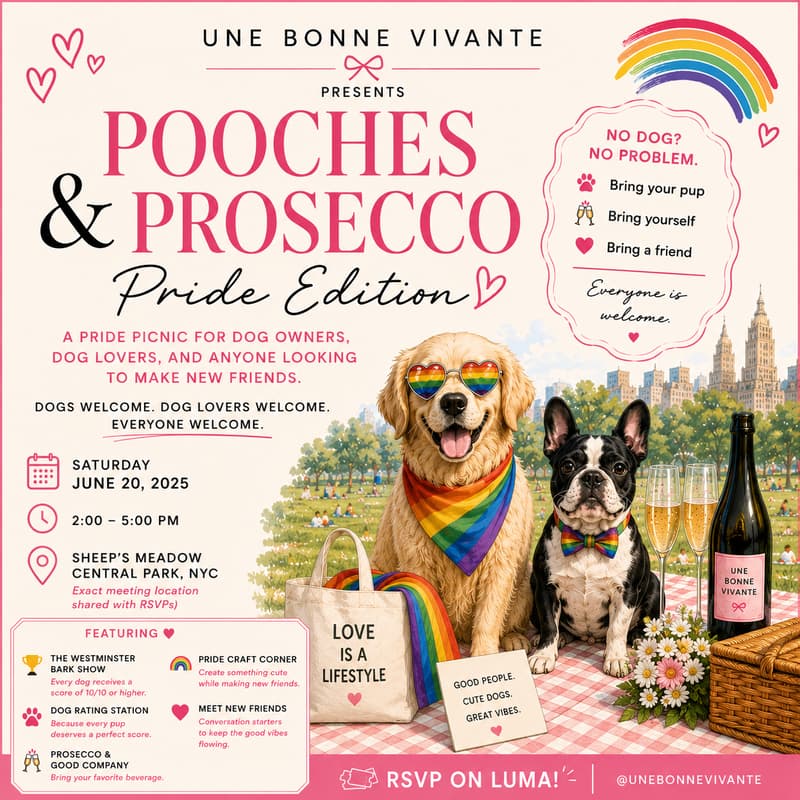 Cover Image for Pooches & Prosecco: Pride Edition π³οΈβπ