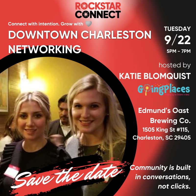 Cover Image for Free Downtown Charleston Rockstar Connect Networking Event (September)