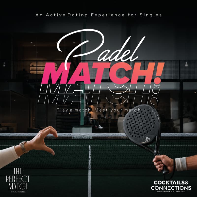 Cover Image for 🎾 Singles Padel Social: Play a match! Meet your match 🩷