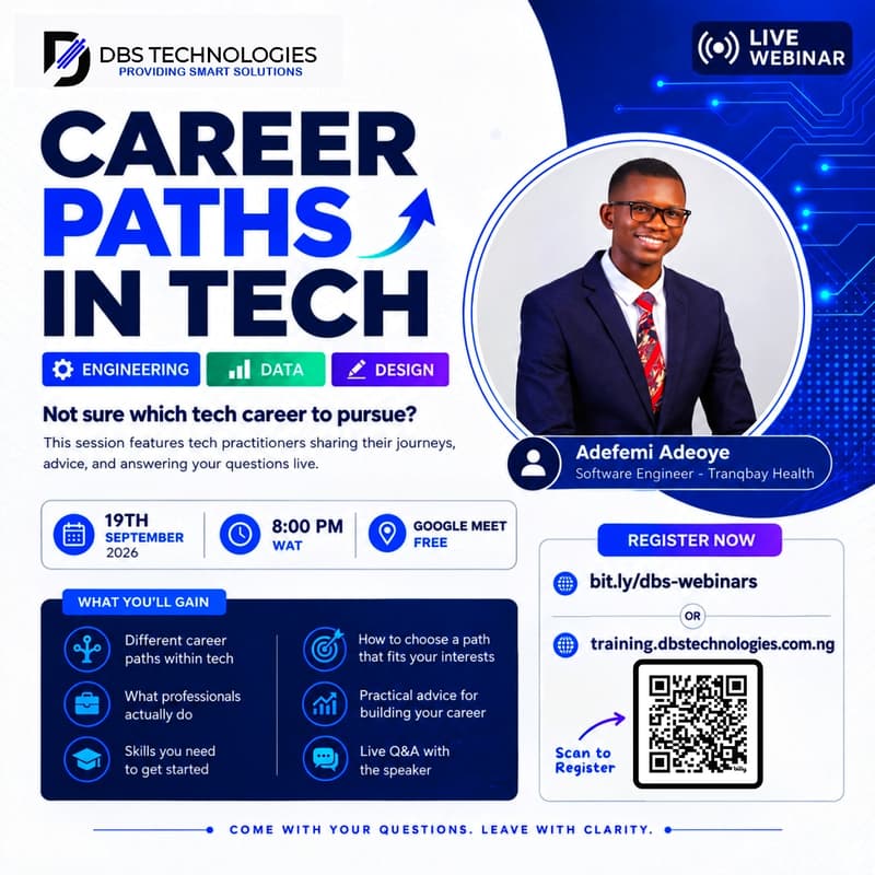 Cover Image for Career Paths in Tech | DBS Technologies