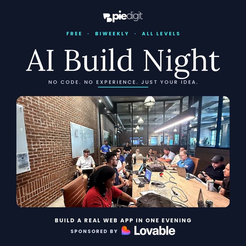 Cover Image for AI Build Night — From Idea to App, No Experience Needed