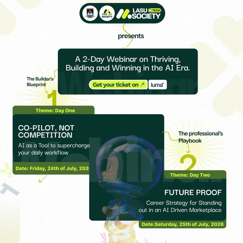 Cover Image for A 2-Day Webinar on Thriving, Building and Winning in the AI Era.
