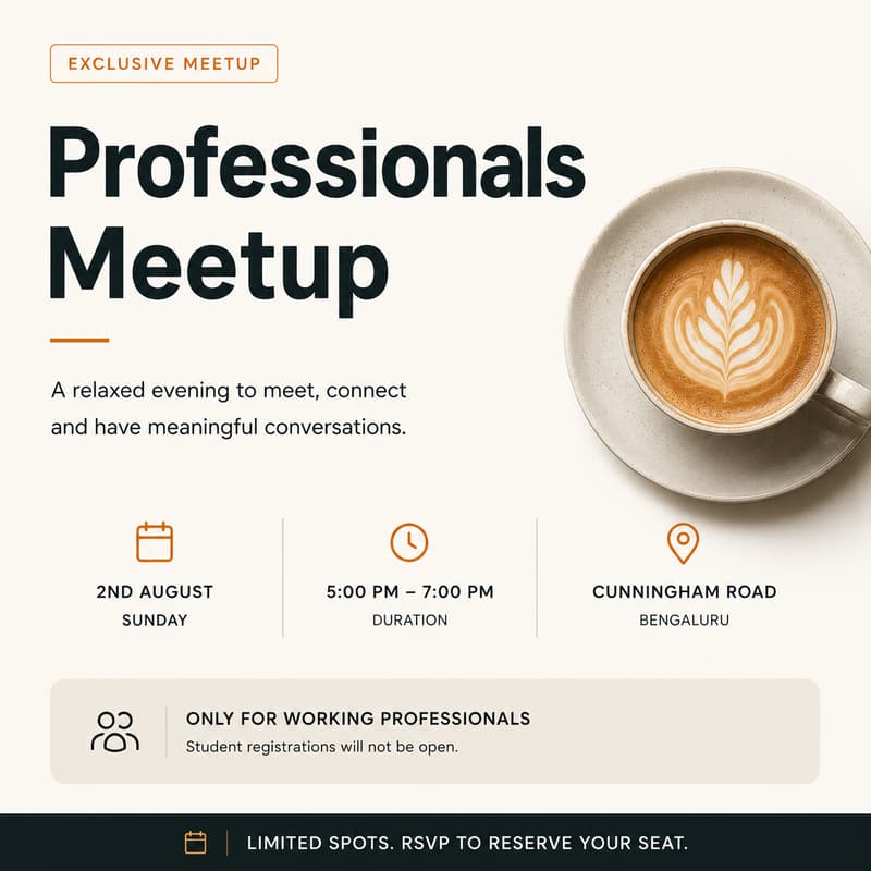 Cover Image for Networking Meetup BLR
