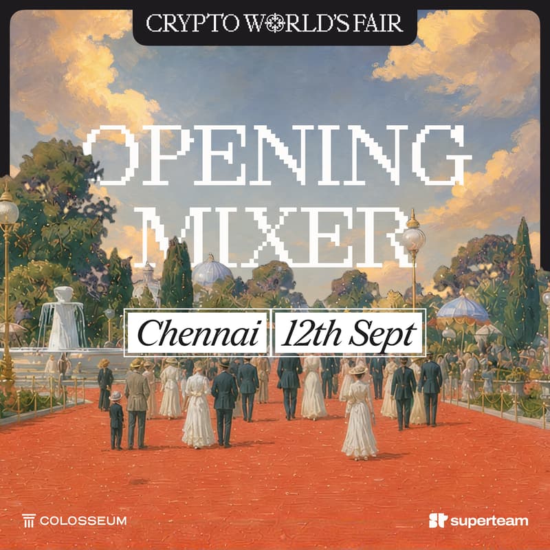 Cover Image for Crypto World's Fair Opening Mixer, Chennai