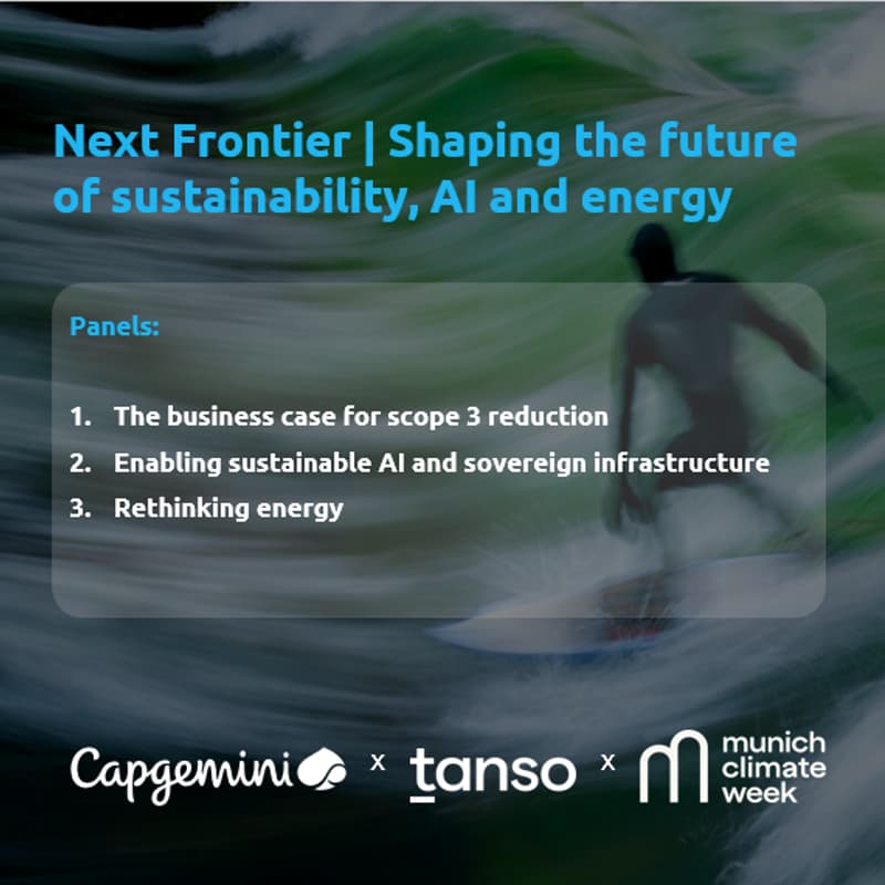 Cover Image for Capgemini & Tanso: Next Frontier - Shaping the future of sustainability, AI and energy