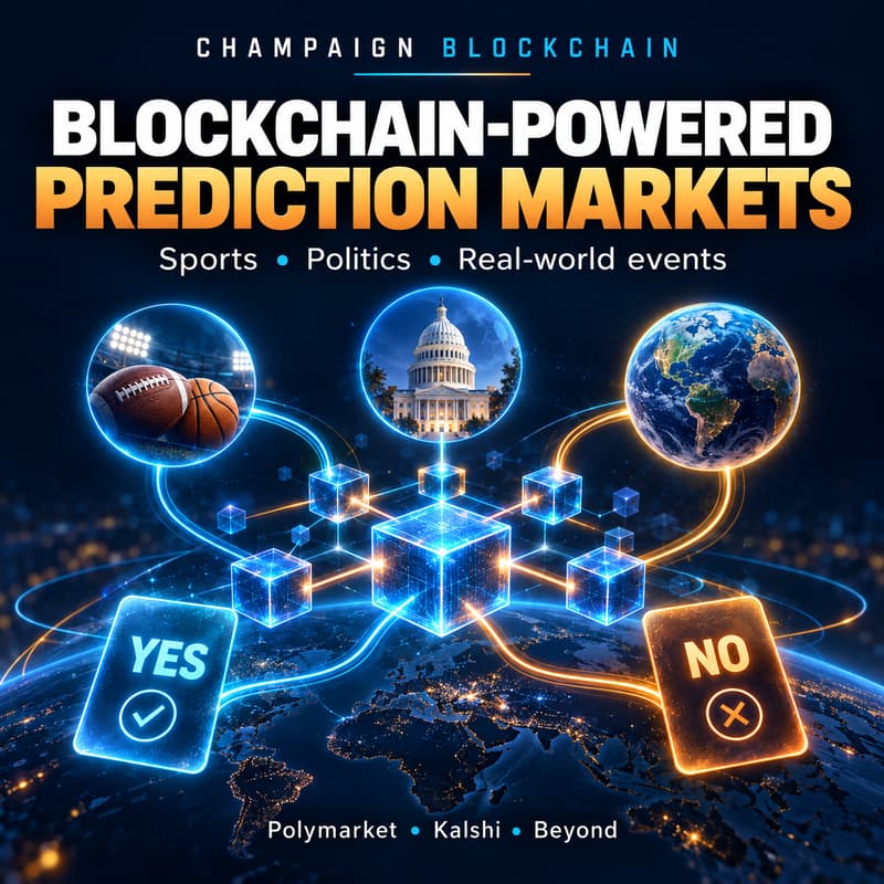 Cover Image for Exploring Blockchain-Powered Prediction Markets with Champaign Blockchain