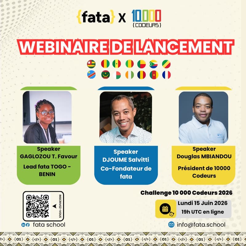 Cover Image for Lancement du challenge fata x 10000 Codeurs