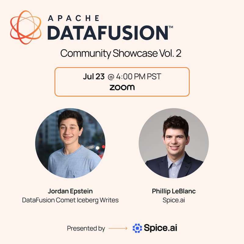 Cover Image for DataFusion Community Showcase Vol.2