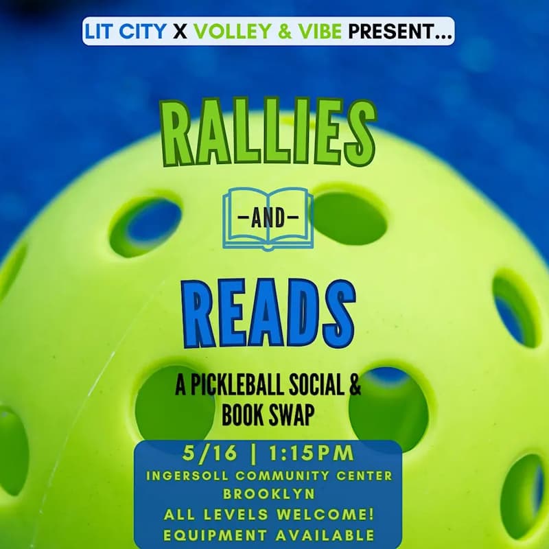 Cover Image for Rallies & Reads: Lit City Book Club x Volley & Vibe