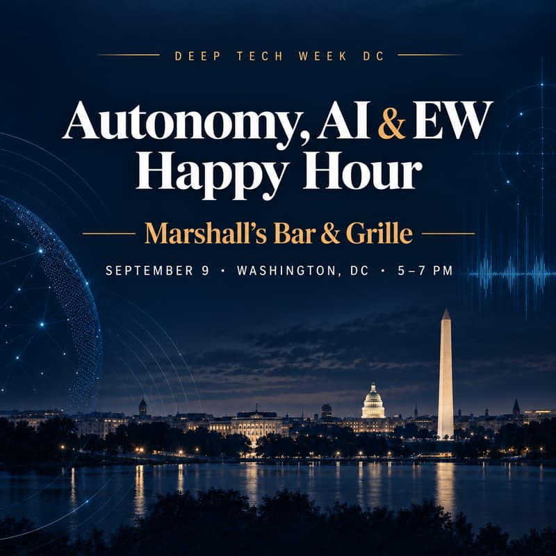 Cover Image for Autonomy, AI & EW Happy Hour - Marshall's Bar & Grille